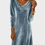 Frosina - Lockeres Samtkleid