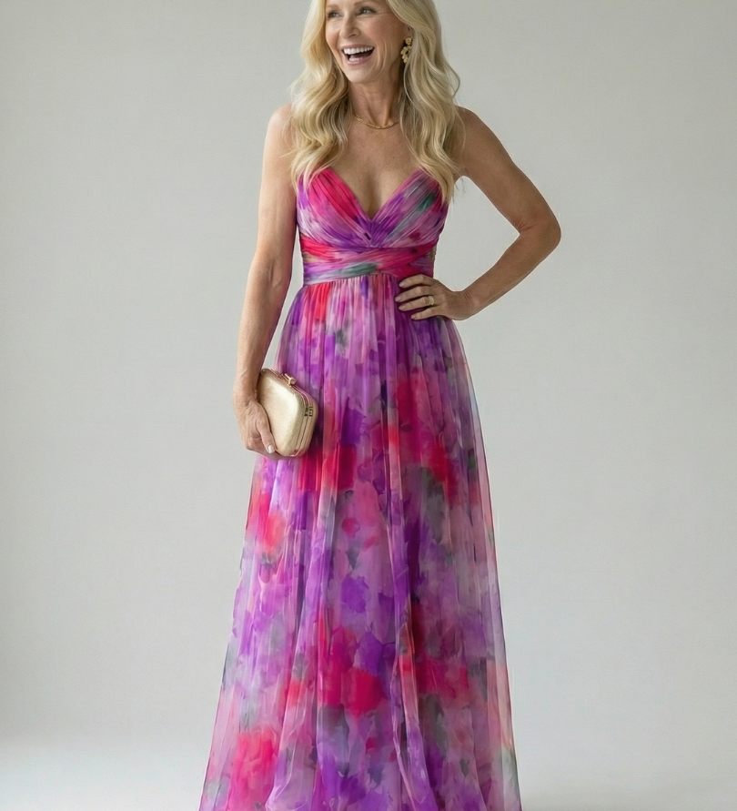Isel | Soft Wrap Maxi Kleid