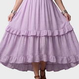 Katia - Maxikleid mit Halter und Rüschen