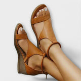 Vlasta - Leder Sandalen mit Absatz