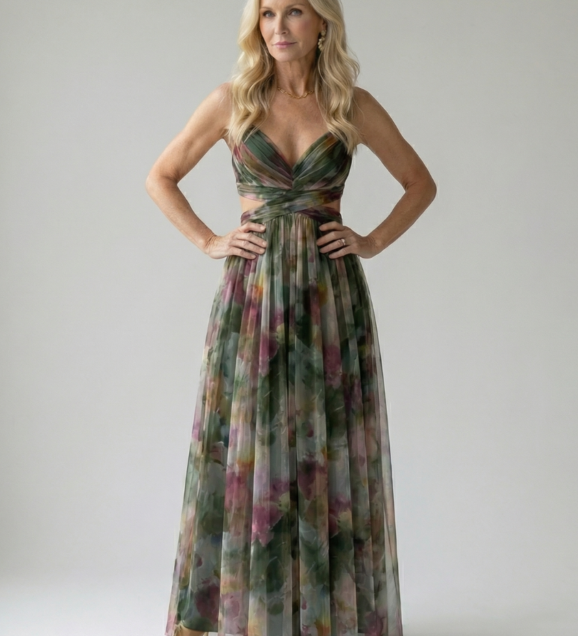 Isel | Soft Wrap Maxi Kleid
