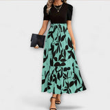Luna - Sommerkleid mit Blumenmuster und Rundhalsausschnitt