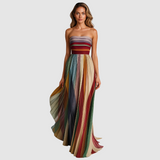 Sára - Farbige ärmellose Kleid
