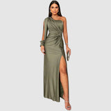 Meda - Elegantes Maxikleid mit einem Träger