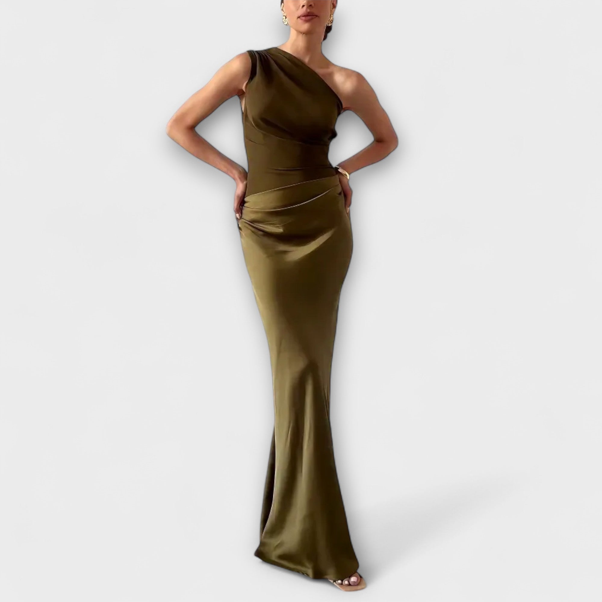 Elegantes Maxi-Kleid mit einem Schulterträger