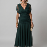 Calen | Off-Shoulder Midi-Kleid