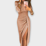 Lena - Elegantes Kleid mit schulterfreien Ärmeln