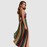 Sára - Farbige ärmellose Kleid
