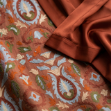 Daniela - Langes Kleid mit floralem Muster und passender Weste