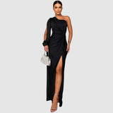 Meda - Elegantes Maxikleid mit einem Träger