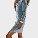 Frosina - Lockeres Samtkleid
