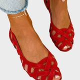 Caterina - Vibrierende Sommer Sandalen Geflochten