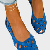 Caterina - Vibrierende Sommer Sandalen Geflochten