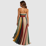 Sára - Farbige ärmellose Kleid