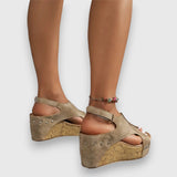 Mia – Vintage Plattform Sandalen