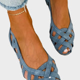 Caterina - Vibrierende Sommer Sandalen Geflochten