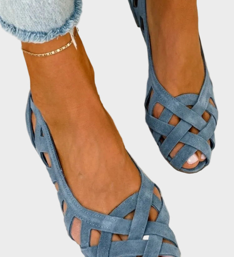 Caterina - Vibrierende Sommer Sandalen Geflochten