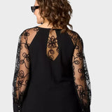 Celina - klassische Midi-Kleid für besondere Anlässe