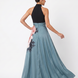 Olympas | Halter-Bodice Blumenrock Maxikleid