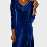 Frosina - Lockeres Samtkleid