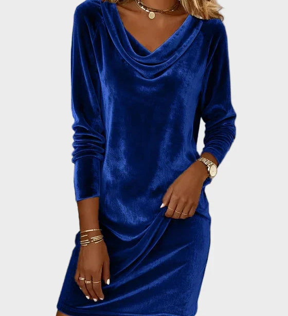 Frosina - Lockeres Samtkleid