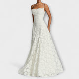 Emberly - Elegantes Jacquard-Maxikleid