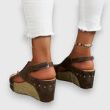 Mia – Vintage Plattform Sandalen