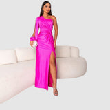 Meda - Elegantes Maxikleid mit einem Träger