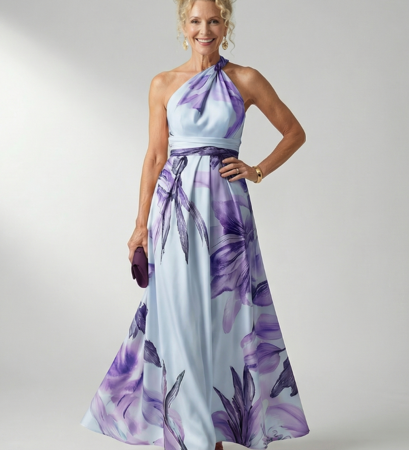 Amiel | Leichtes Blumenkleid Maxi