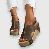 Mia – Vintage Plattform Sandalen