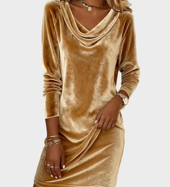 Frosina - Lockeres Samtkleid