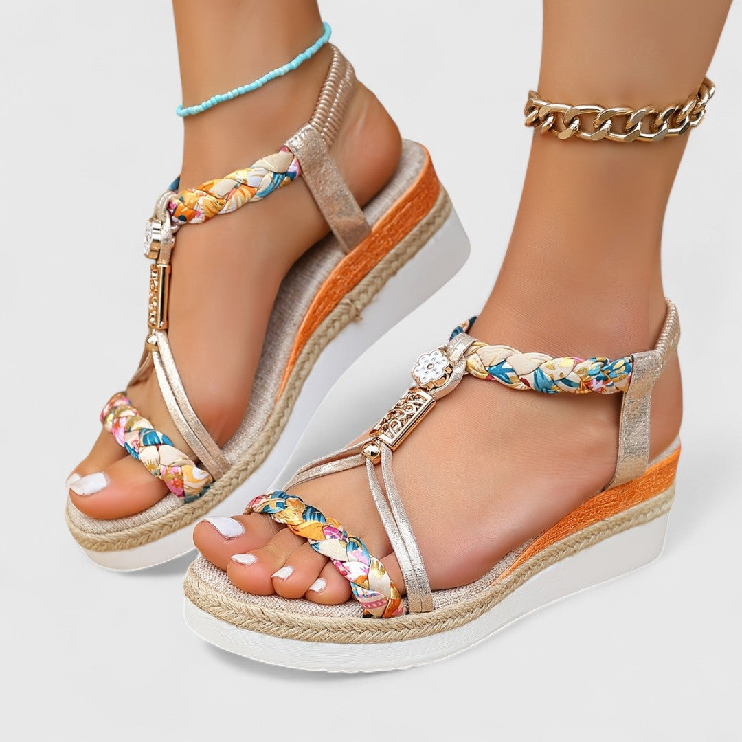 Lenka - Bequeme Sandalen mit Keilabsatz