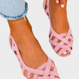 Caterina - Vibrierende Sommer Sandalen Geflochten