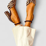 Zebrina™ - Sandalen mit mittelhohem Absatz im Zebra-Muster
