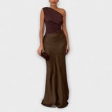 Elegantes Maxi-Kleid mit einem Schulterträger