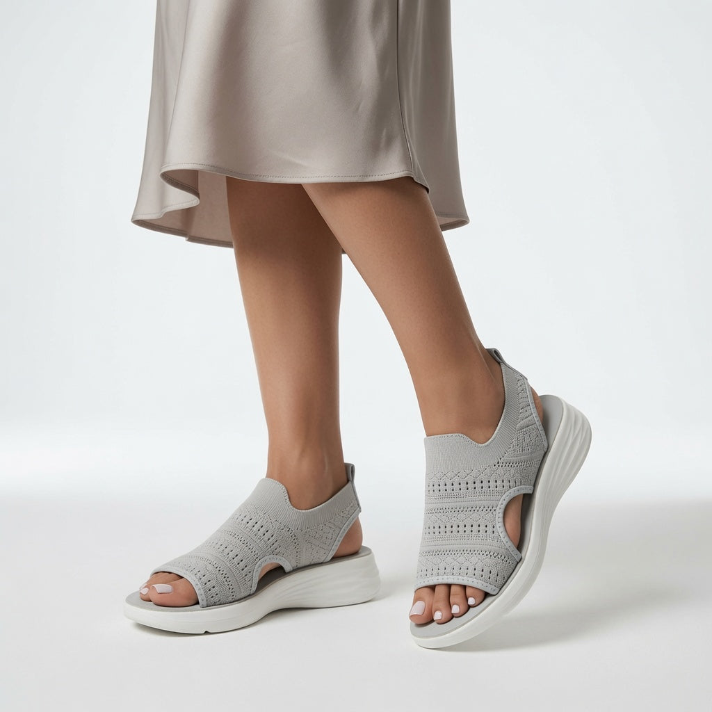 Souplesse™ — Sandalen mit Plattform, offener Zehen und Komfort