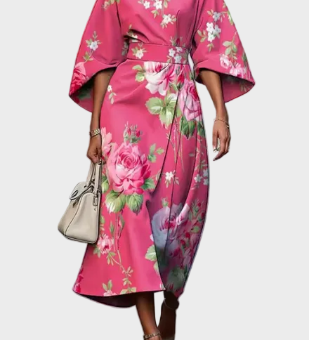 Moxlan - Elegantes Blumenkleid