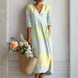 Ursi™ | Leinenkleid mit Knittereffekt