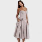 Rosalie - Verfeinertes ärmelloses Korsettkleid