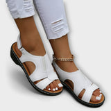 Christina - Orthopädische Ledersandalen mit komfortablem Absatz