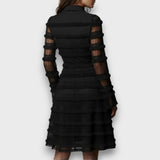 Paulina – Durchsichtiges Midi-Kleid mit Fransen