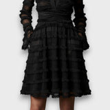 Paulina – Durchsichtiges Midi-Kleid mit Fransen