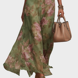 Livia - Elegante Maxi Kleid Halter mit Blumen