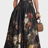 Elsa - Midikleid mit floralem Muster