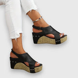 Mia – Vintage Plattform Sandalen