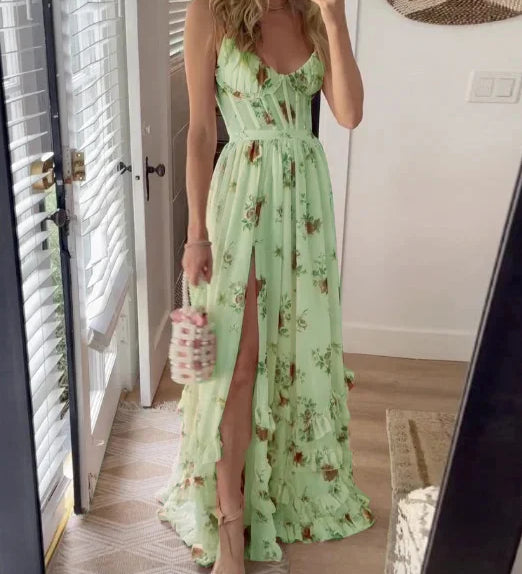 Sónia - Midi-Kleid mit floralem Muster