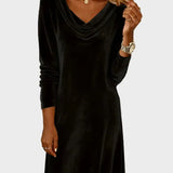 Frosina - Lockeres Samtkleid