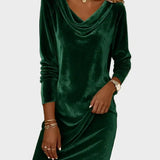 Frosina - Lockeres Samtkleid
