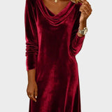 Frosina - Lockeres Samtkleid