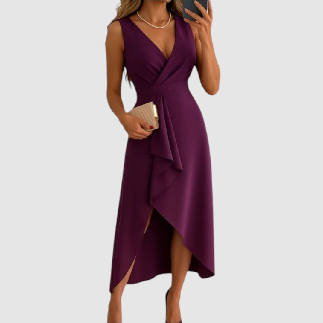 Valerie - Elegantes Wickelkleid mit V-Ausschnitt